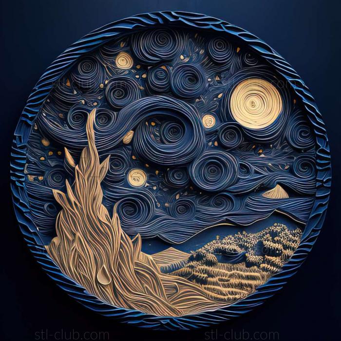 3D model starry night (STL)